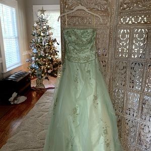 Alyce Designs mint green formal
